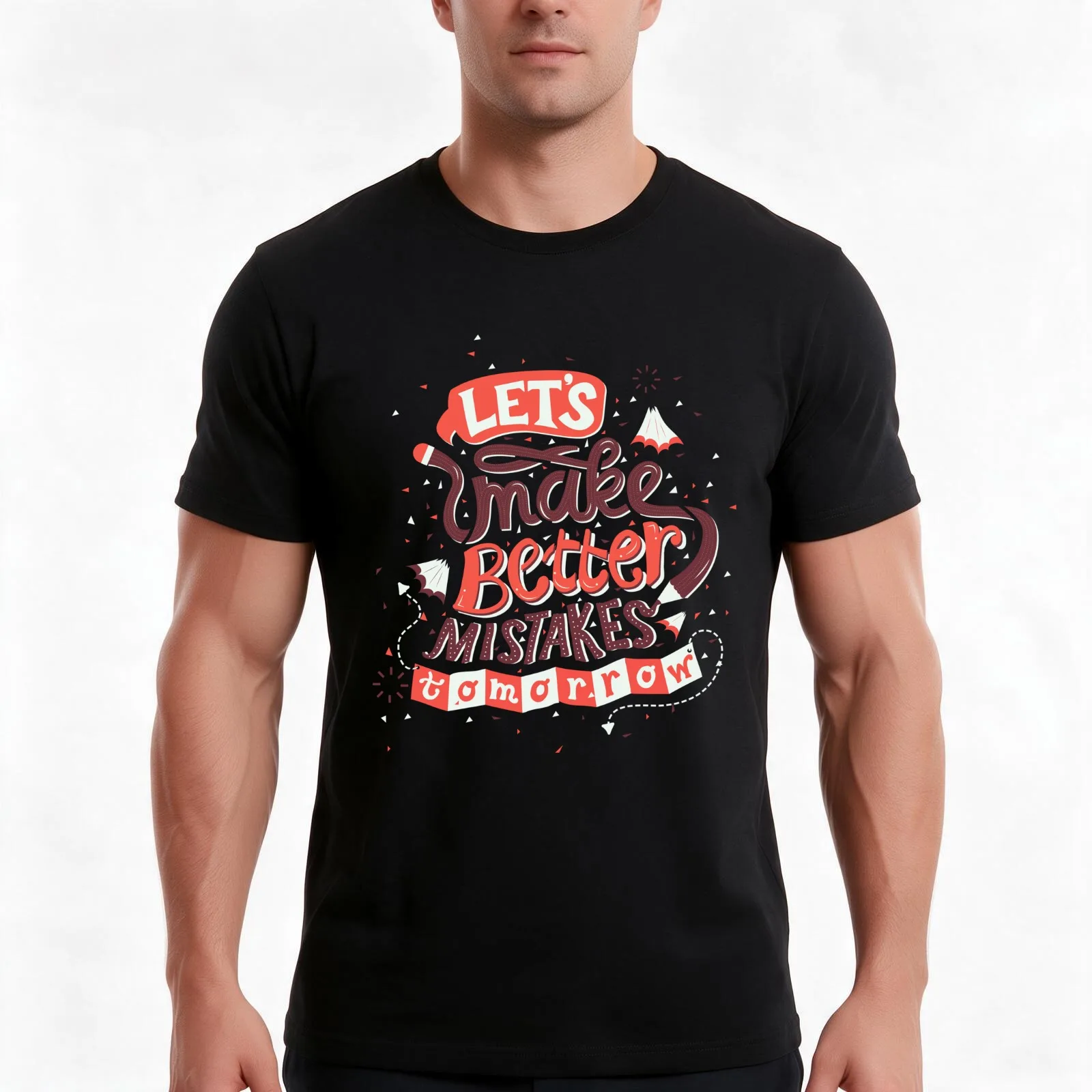 Better Mistakes T-Shirt Summer Casual Cotton Tee Oversized Streetwear Tops Vintage Graphic Print Loose Fit Short Sleeve