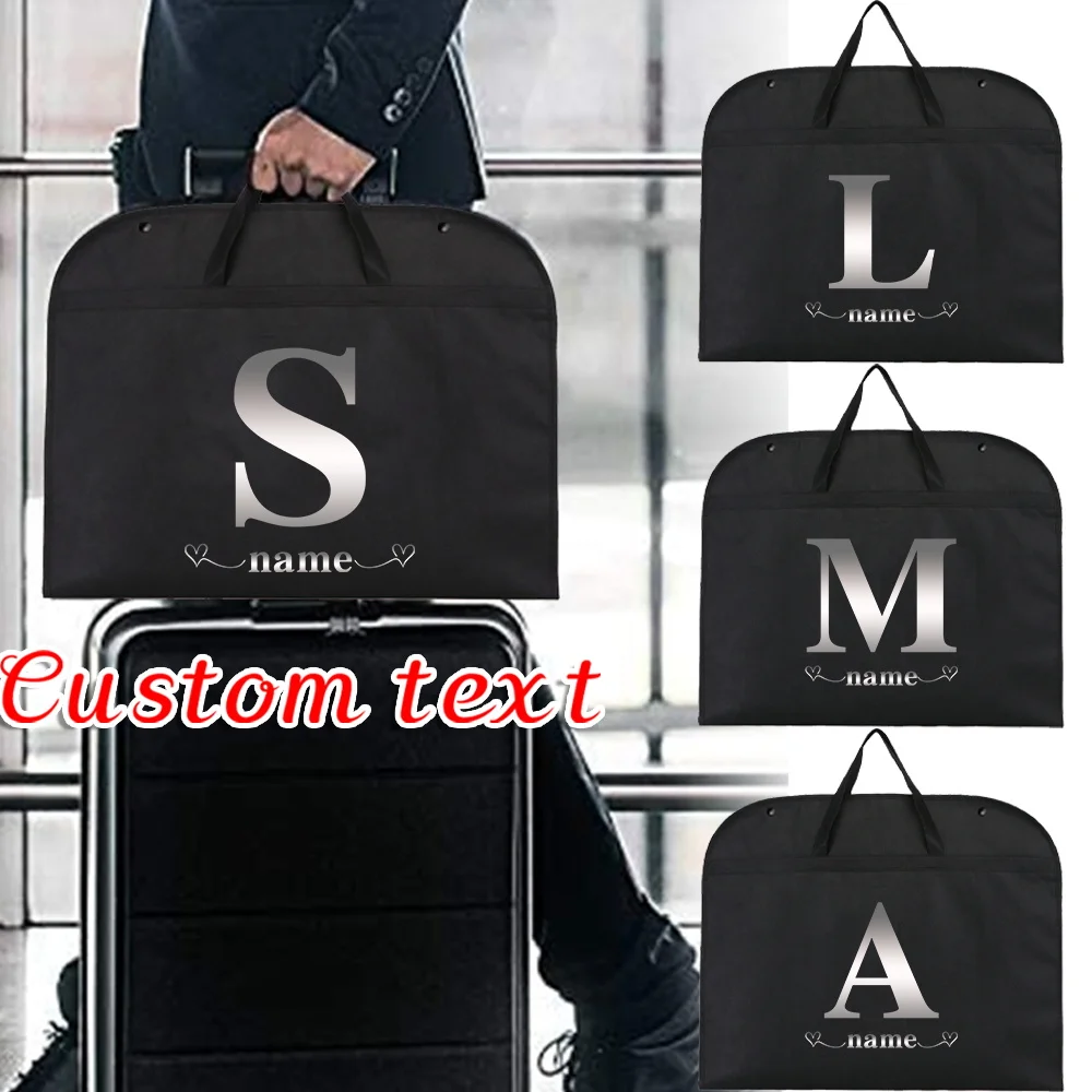 

Personalized Customized Clothing Dust Cover Non-woven Clothing Bag Hanging Pocket Zipper Wardrobe Clothing Storage Handbag
