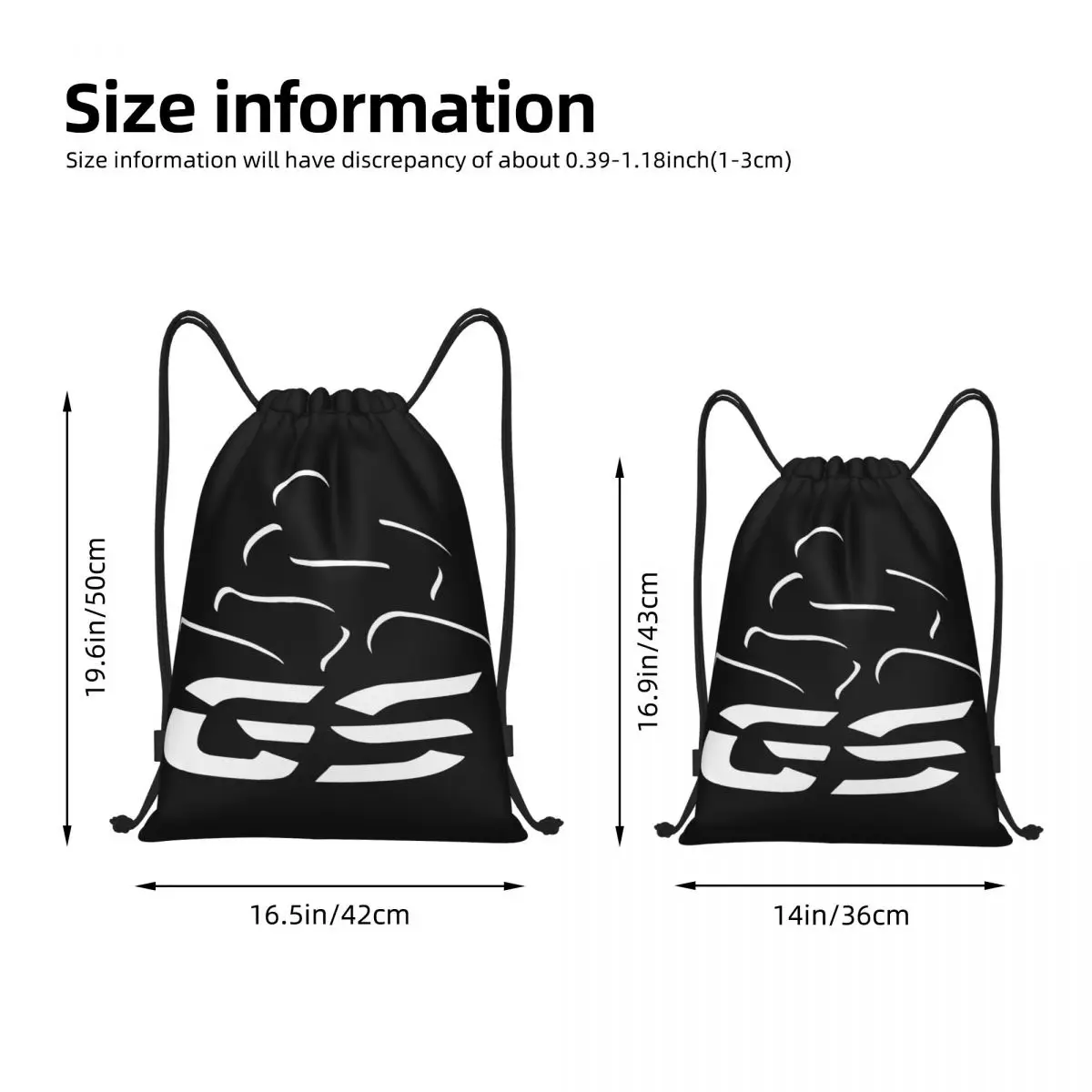 GS Motocross Biker Drawstring Bags Soccer Backpack Gym Sackpack Motorcycles String Bag for Yoga