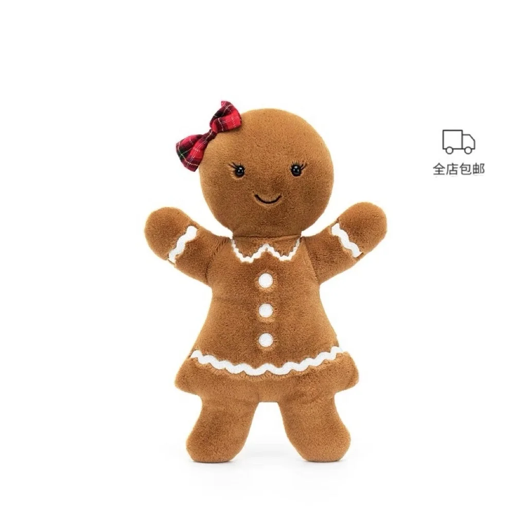 

Плюшевая игрушка Jellycat Happy Gingerbread Ruby (Великобритания), мягкая игрушка-комфортер, подарок на Новый год 2026
