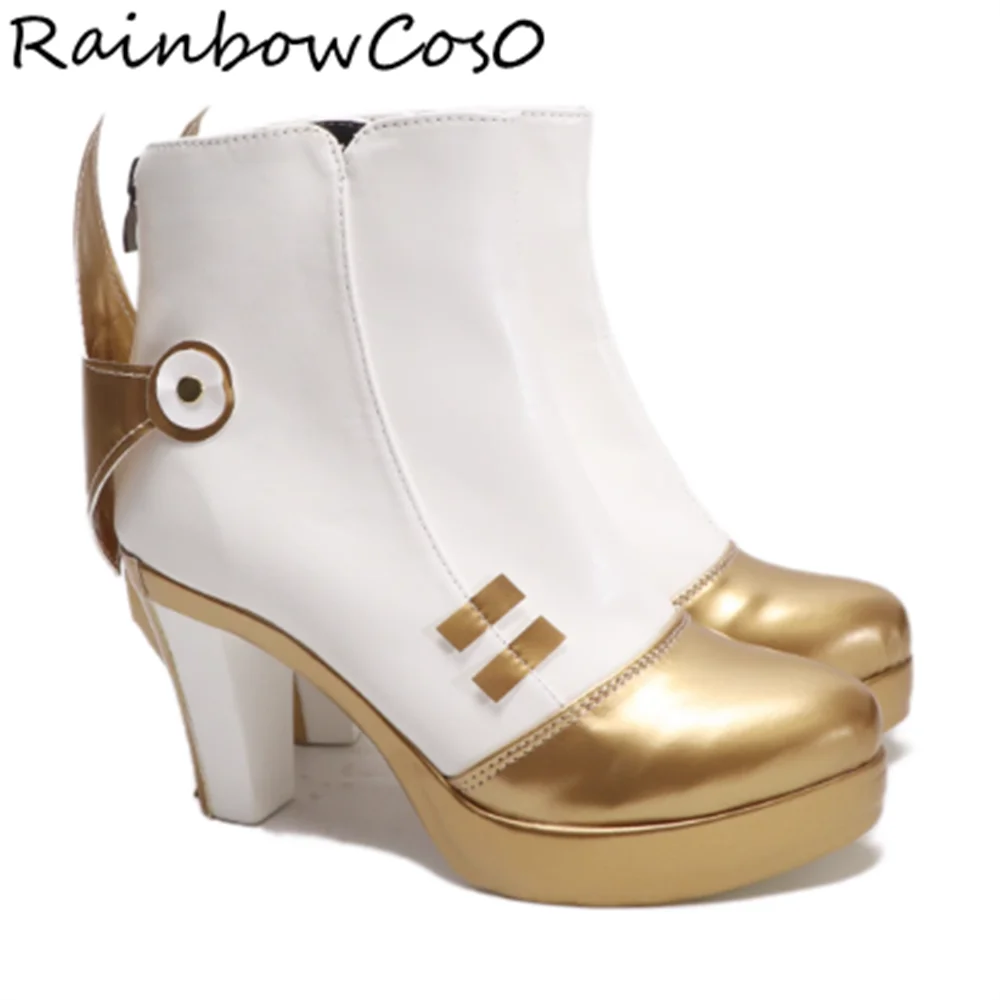 

Ineffa Genshin Impact Cosplay Shoes Boots Game Anime Party Halloween RainbowCos0 W5035