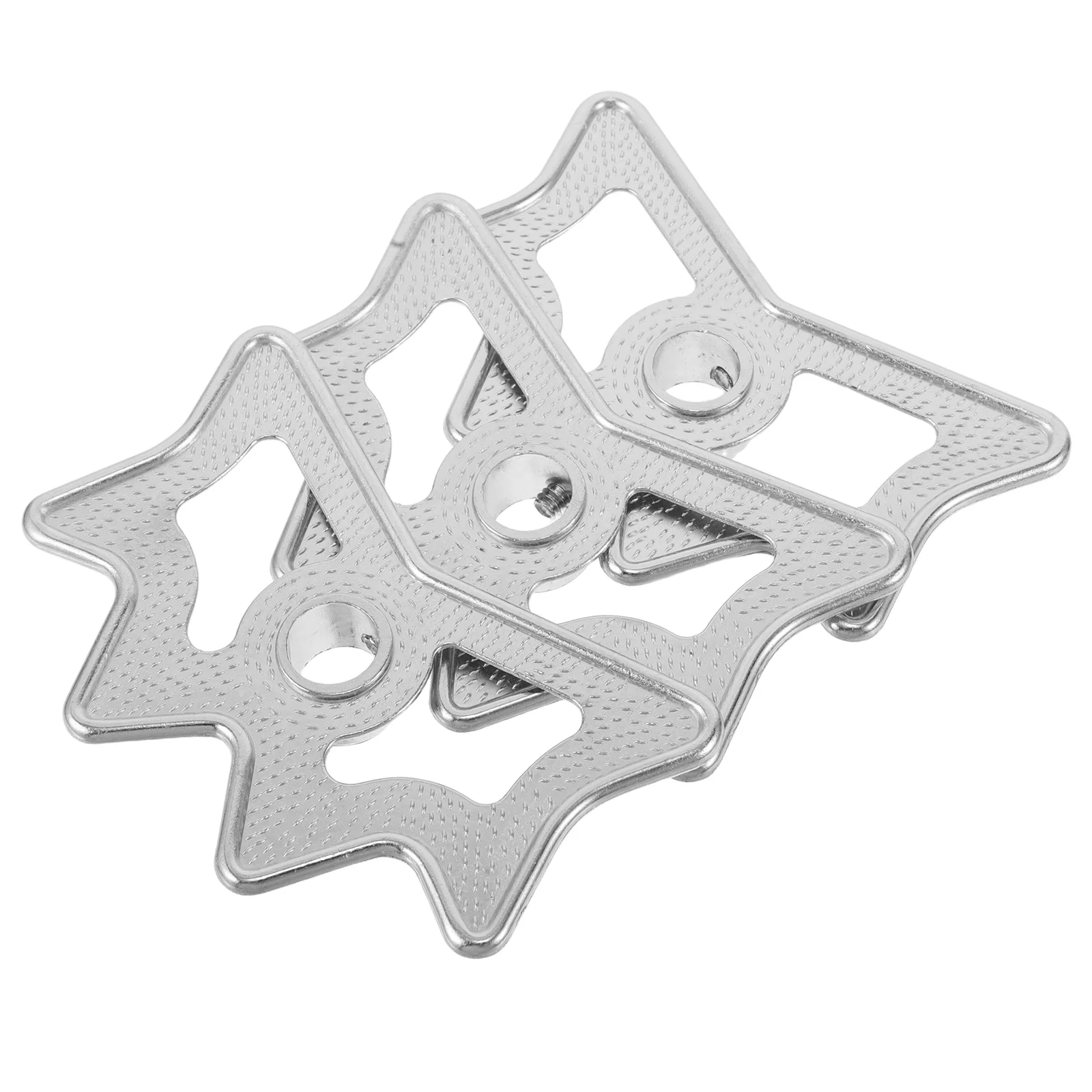 

3 Pcs Pool Stick Rack Billiard Cues Holder Billiards Stand Desktop Head Silver Billard for