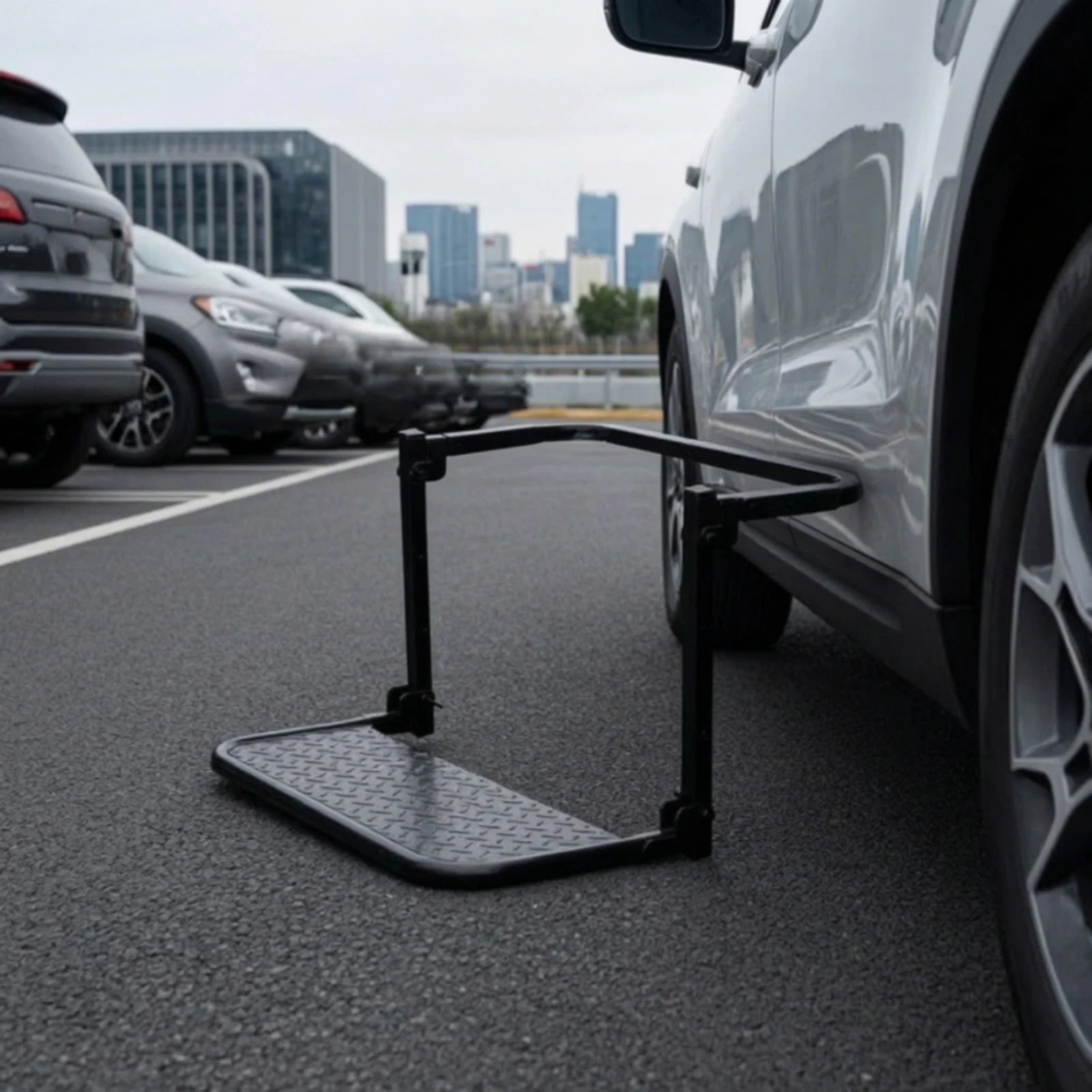 Spare Tire Step Ladder off-Road Spare Tire Ladder Long-Lasting Compact for Overlanders, Roof Rack Access, Overlanding