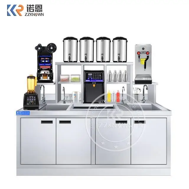 Milk Tea Counter All Set Milk Tea Equipment For Bubble Tea Shop