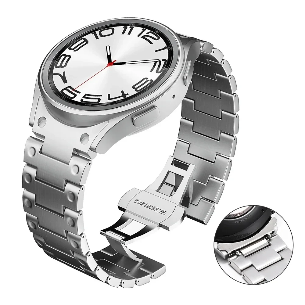 

Браслет из нержавеющей стали для Samsung Galaxy Watch 6 5 4 Band 40 44 мм 5 pro 45 мм