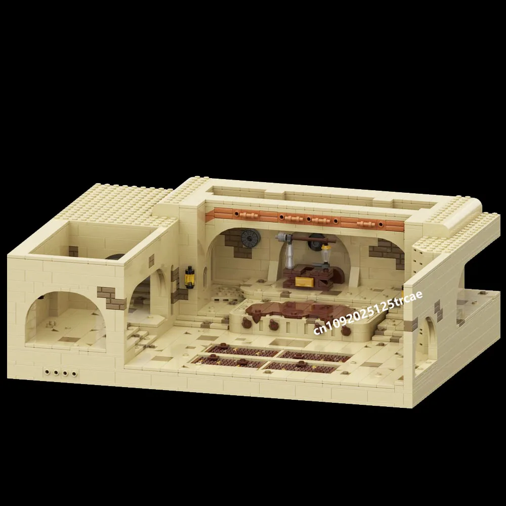 جديد 1964 قطعة فيلم معركة النجوم الشهيرة Moc نموذج غرفة العرش الصحراوي اللبنات لتقوم بها بنفسك أفكار إبداعية لعب الاطفال هدايا عيد الميلاد