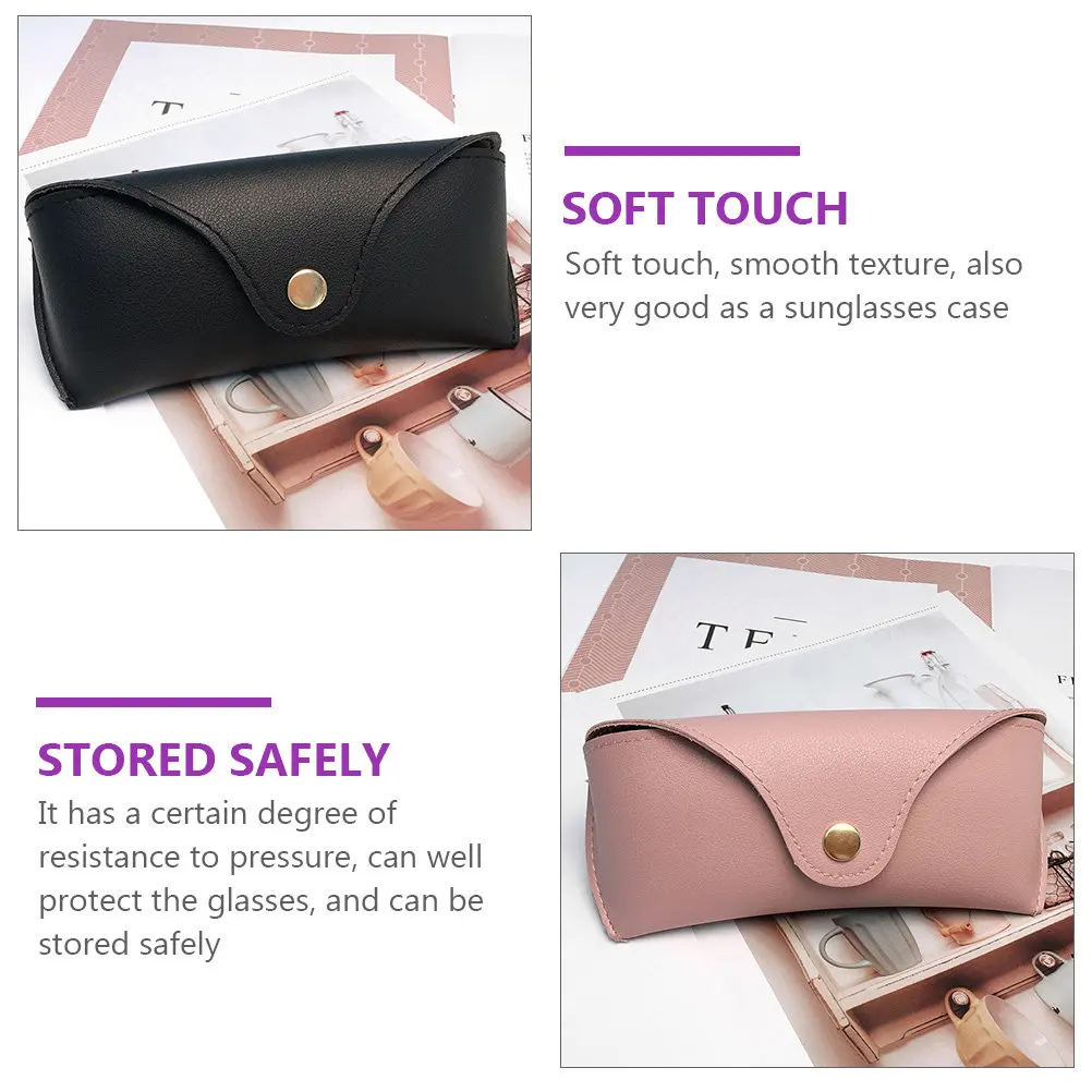 2Pcs Sophisticated Glasses Case Set Versatile Eyewear Pouch Sunglasses Bag Mini Coin Purse Gift for Him Her