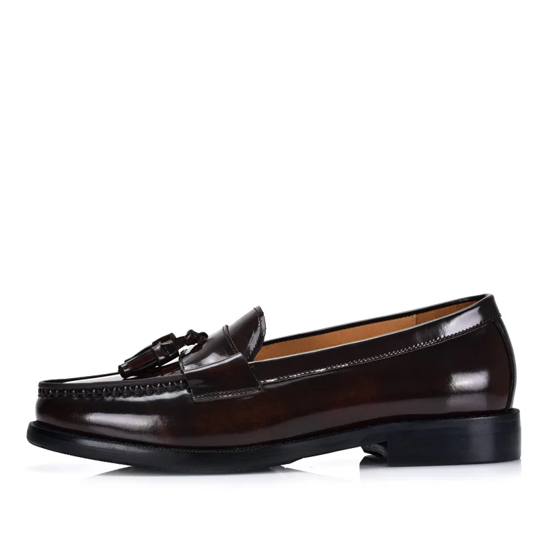 Luxury Loafers Elegant Mens Dress Wedding Office Shoes Patent Leather Slip-on Tassel Loafer for Men Casual Shoes