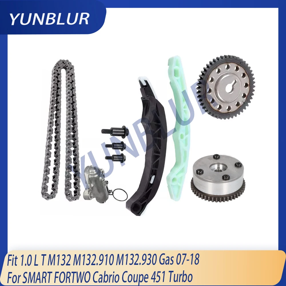 

M132 Engine Parts VVT Camshaft Gear Timing Chain Kit & Fit 1.0 L T M132.910 M132.930 Gas 07-18 For SMART FORTWO Cabrio Coupe 451