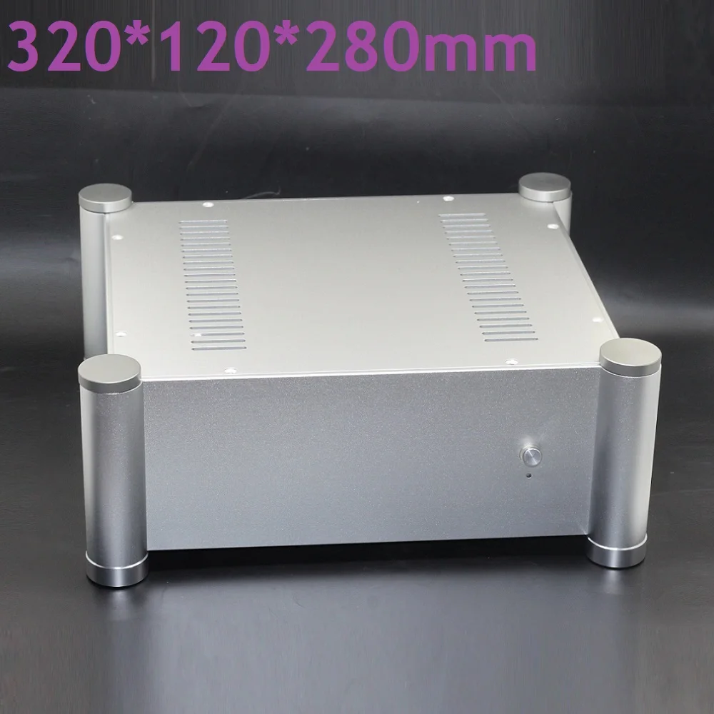 

D280 W320 H120 Aluminum Tube Amplifier Chassis Power Box Multi Case DIY Curved Design Enclosure DAC Balanced Preamp Audio Shell