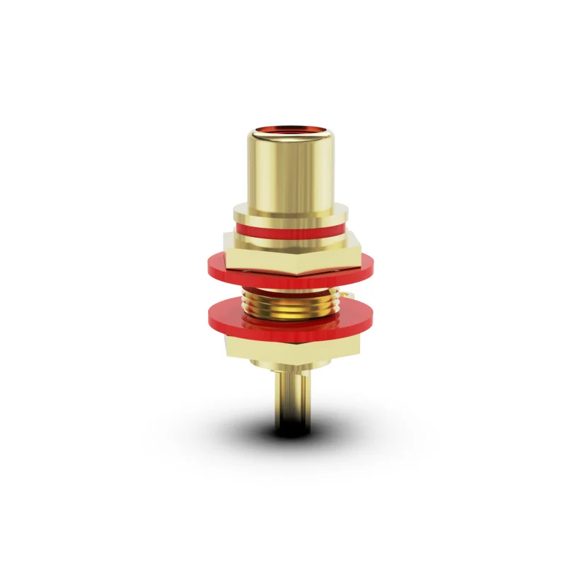 HiFi Reinem Kupfer Gold Überzog RCA Audio Power Verstärker Eingang Ausgang Terminal Stecker