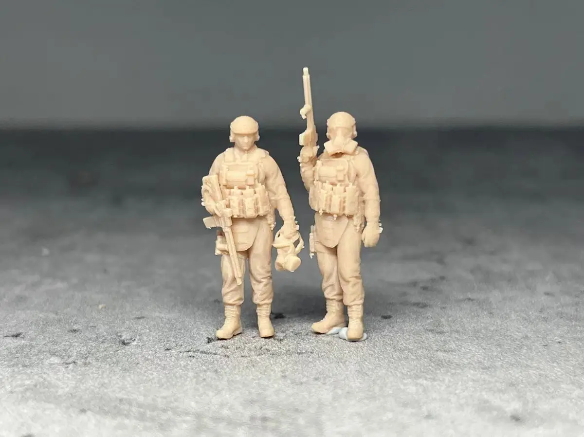 Miniature model 1/72  NATTOO special forces soldier s 2pc/set micro landscape  scene decor