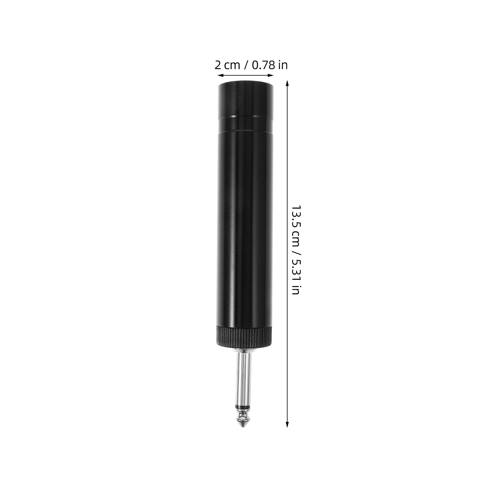 

Acoustic Guitar Pickup Microphone Adapter Black Metal 6.35mm Male Connector Instruments Compatibility Audio Equipment Conversion