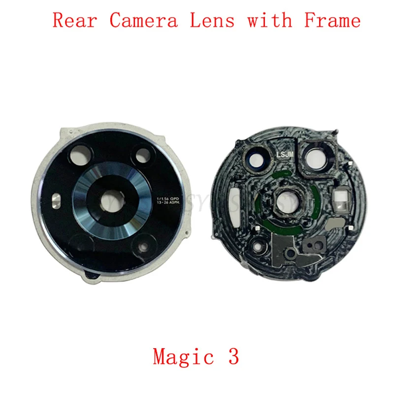 Back Camera Lens Glass with Frame Holder For Honor Magic 3 Rear Camera Lens with Frame Repair Parts