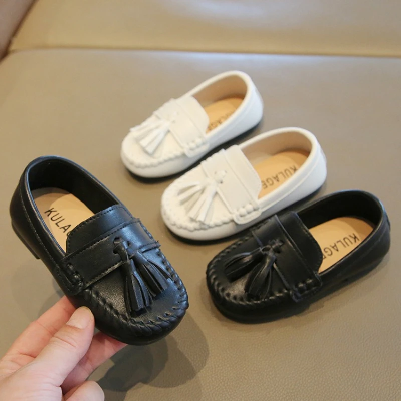 

Winter Child Leather Shoe2025Autumn British Style New Flat Flat Single Shoe Retro Boys Girls Non Slip Comforta Casual Baby Shoes