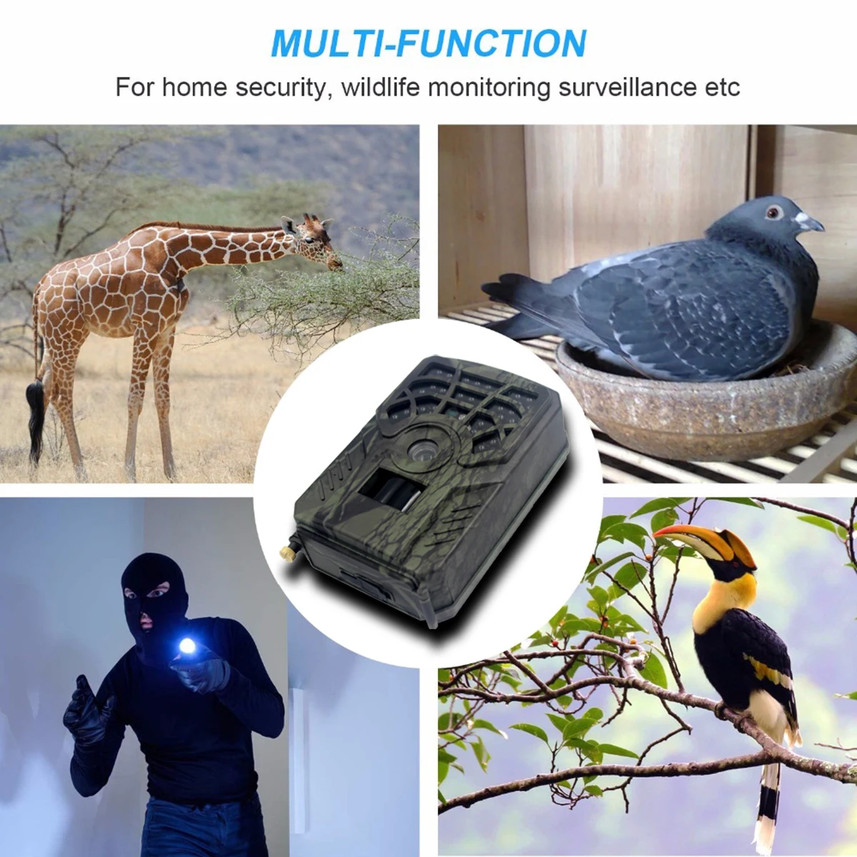 Telecamera da caccia 5MP 720P PR300C impermeabile IP54 Wildcamera Wild Surveillance Night Version Photo Tracking Camera