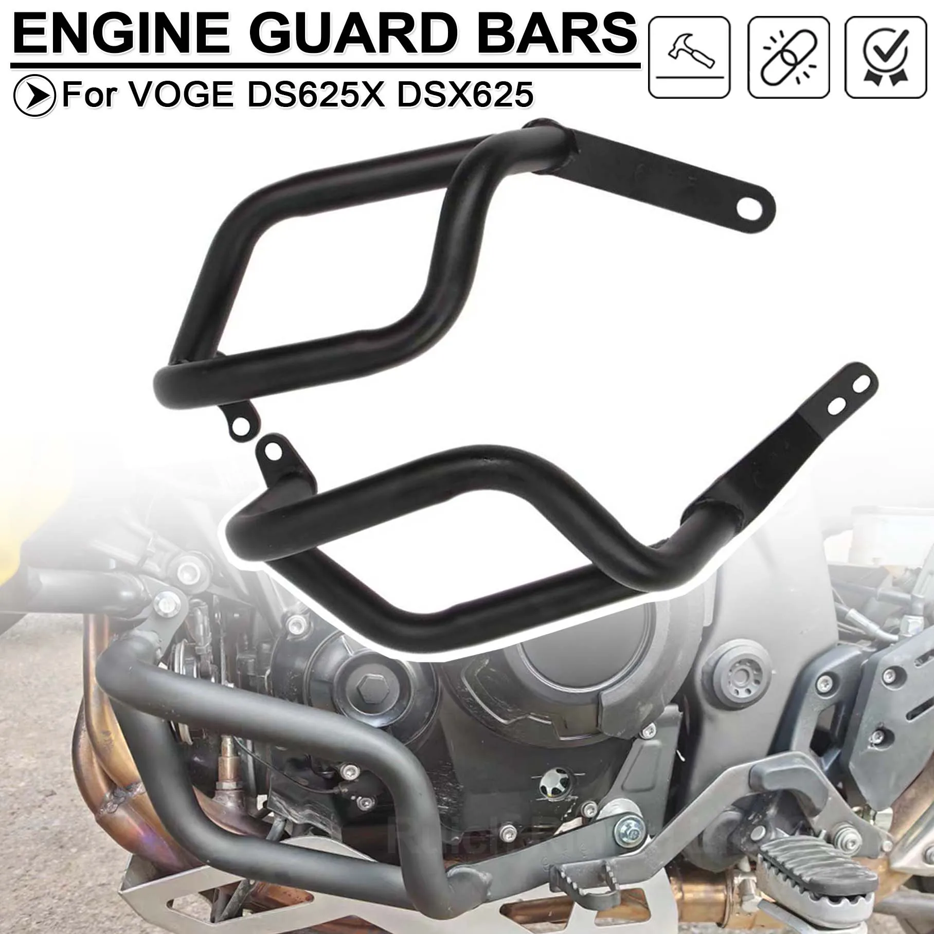 

Motorcycle Crash Bumper Bars For VOGE DSX625 DS625X 625DSX 625 DSX 625 DS 625 DSX Engine Guard Lower Bar Fairing Frame Protector