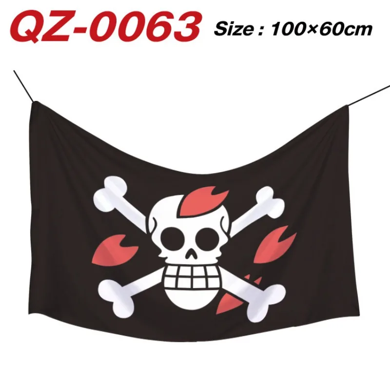 Anime One Piece Pirate Flag Straw Hat Luffy MARINE Bedroom Wall Decor Banner ONE PIECE Party Decorations Vertical Banner Gifts