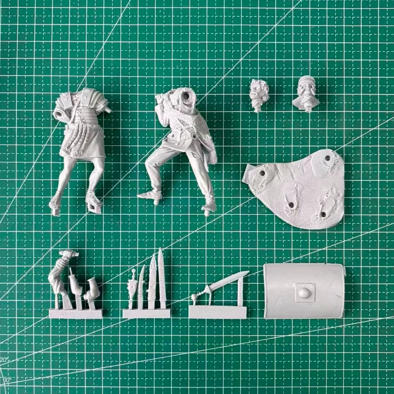 1/24 Scale 75mm Die-Cast Resin Figure Model Kit Ancient Roman Battles Miniature Toys Unassembled Unpainted DIY Diorama view 5
