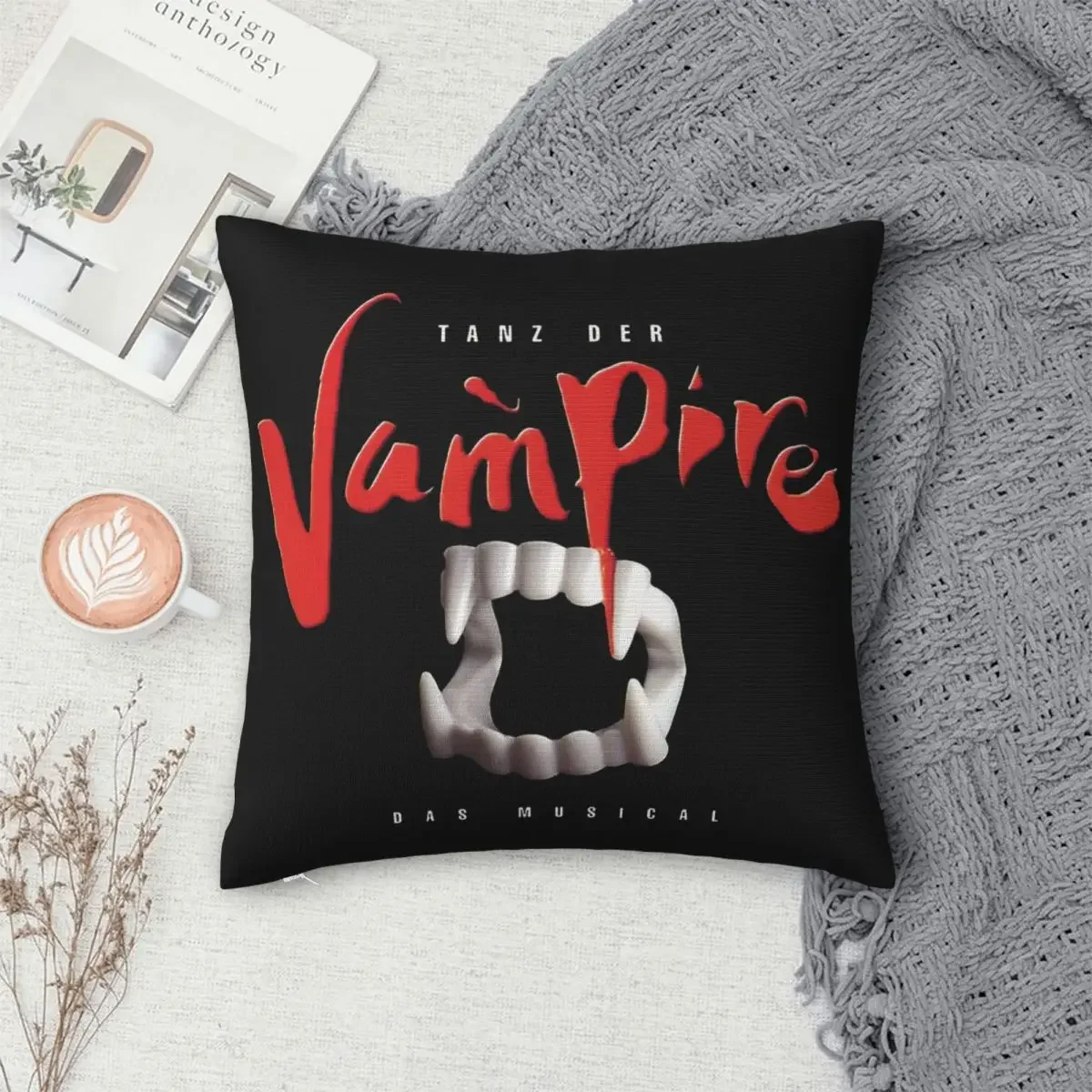 Tanz Der Vampire Pillowcase Polyester Pillows Cover Cushion Comfort Throw Pillow Sofa Decorative Cushions Used for Home Bedroom