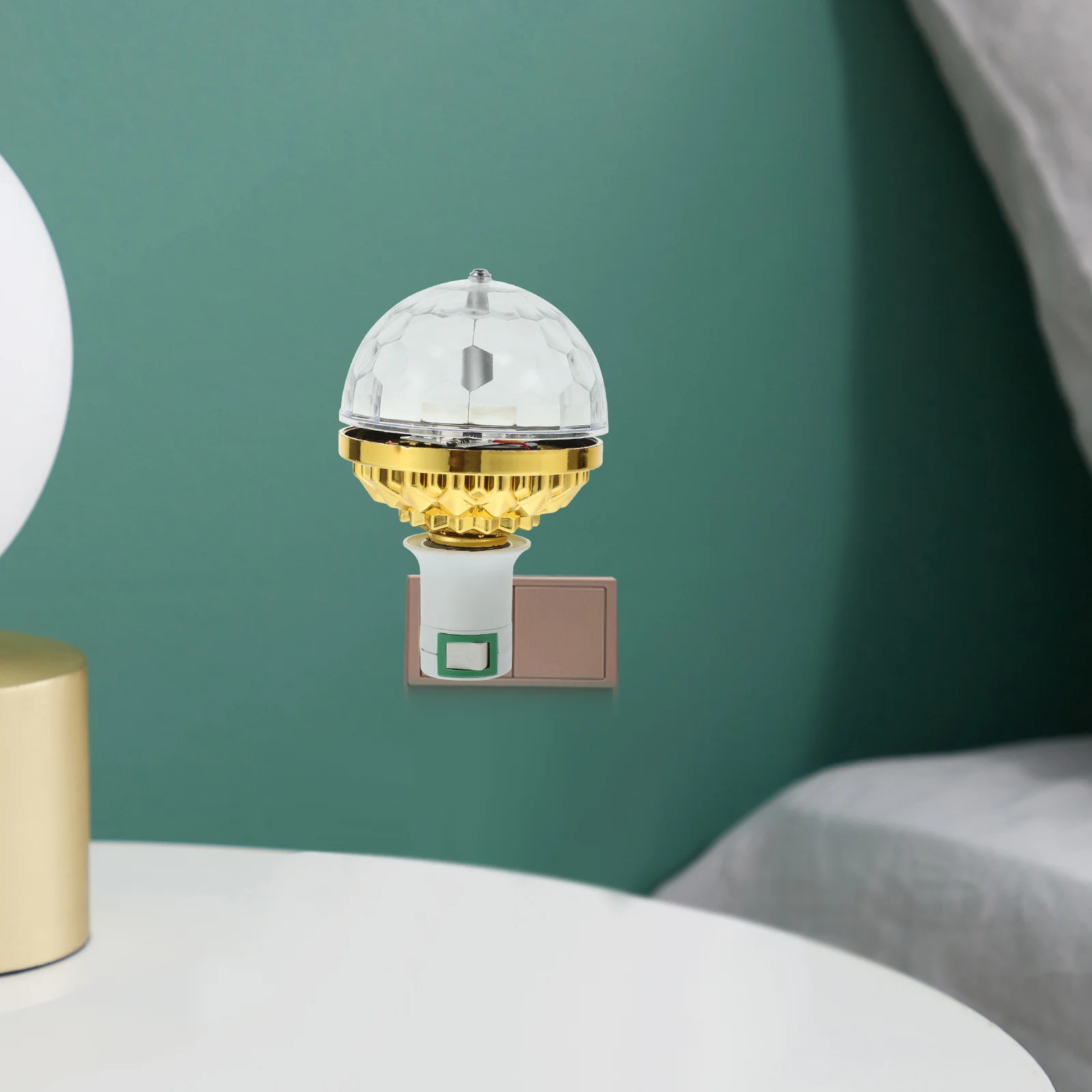 1 مجموعة LED كريستال الدورية مصباح المرحلة الصغيرة الملونة الكرة مصباح Dj ديسكو Ktv بار نادي كشاف إضاءة للحفلات الإبداعية ضوء المرحلة