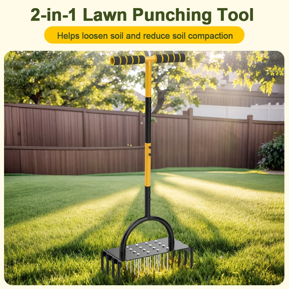 أداة تهوية العشب اليدوية الثقي - مراجعة Lawn Aerator Shoes Spikes Heavy Duty وسعره