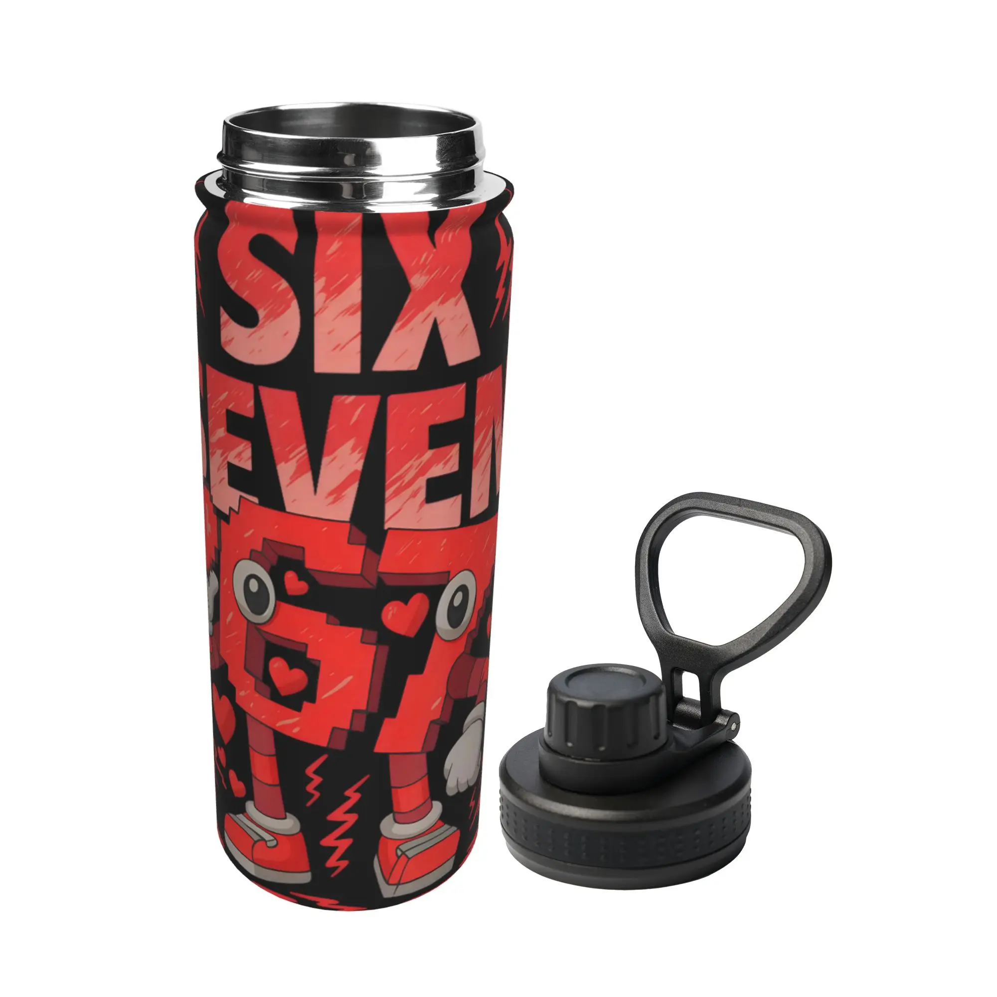 Stainless Steel Sports Tumbler Italian Brainrot Valentine's Day 67 Meme Funny Be Mine Thermal Mug  Travel Graphic Water Bottle