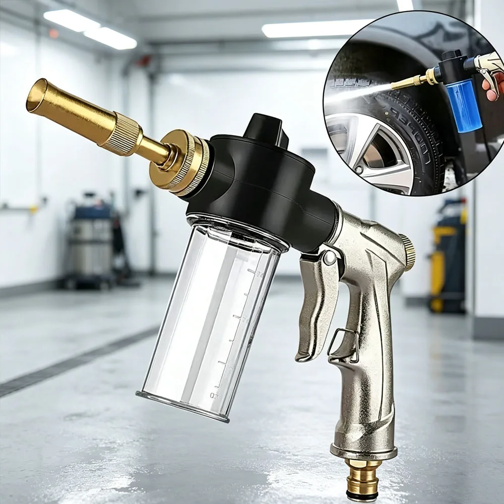 2026 Hochdruck-Wasserspritzpistole mit Metall-Messingdüse für Gartenschlauch, Rasen, Autowäsche, Sprühgerät, Sprinkler, Autowaschwerkzeug, Wasserpistolen
