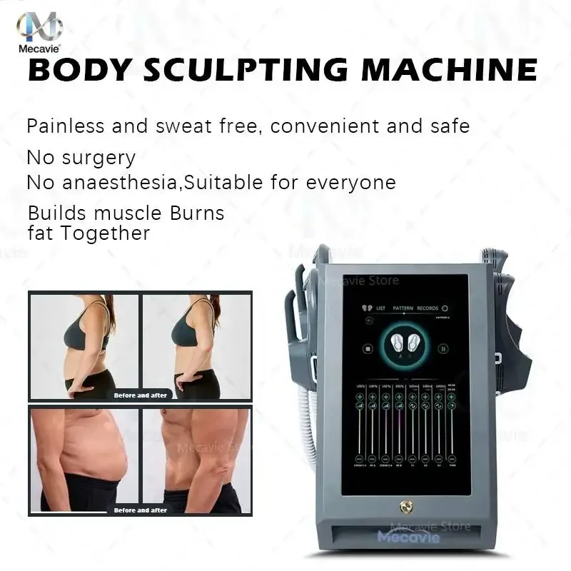 

Home Exercise RF Body Contouring Machine Dual Handle Electromagnetic Muscle Building Fat Burning Weight Loss Device 2026 New