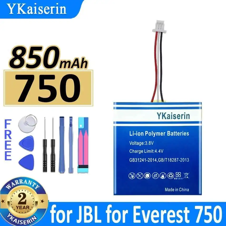 

750 P663030 Long-Lasting Wireless Headset Battery For Jbl For Everest 750 Wireless Headset 850mAh