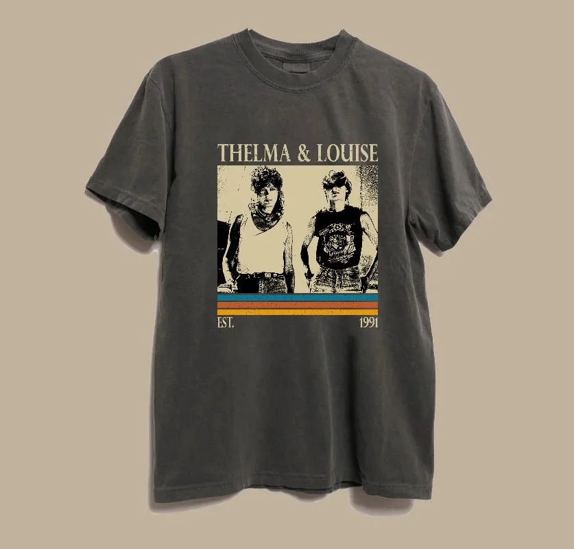 Camiseta de la película Thelma & Louise, camiseta holgada y transpirable de verano para hombres y mujeres