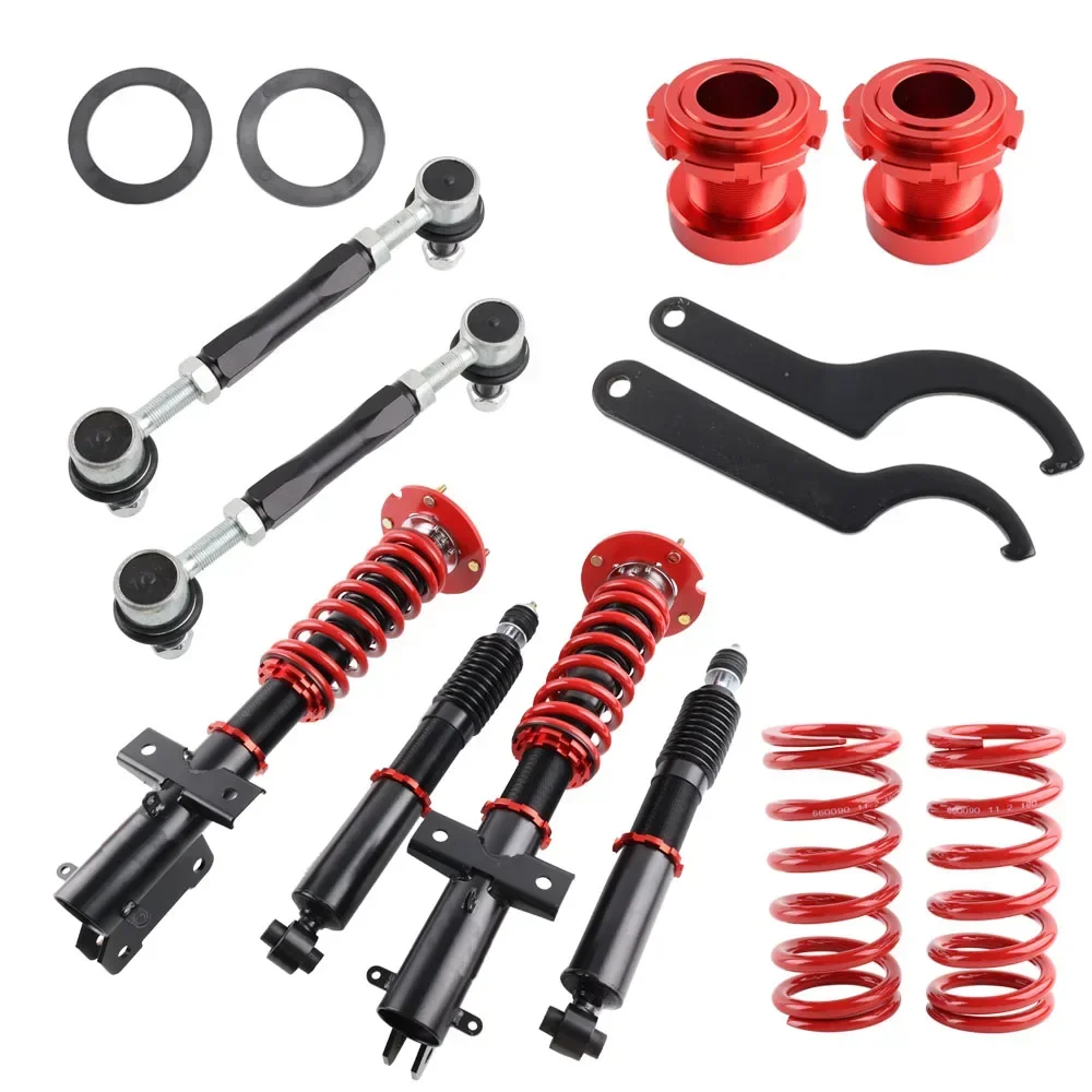 Universal Racing PartsAdjustable Height Shock Absorbers New Coilovers Lowing Kits Suspension Kit For Ford Mustang 05-14 COV624