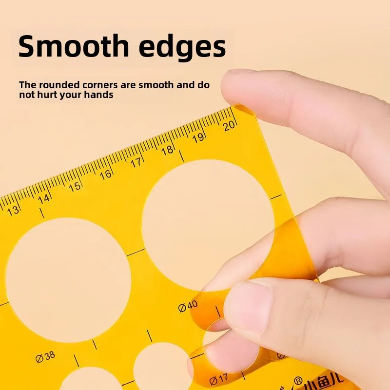Curve board drawing ruler Multifunctional Arc template Special hollow transparent cloud for geometric drawing