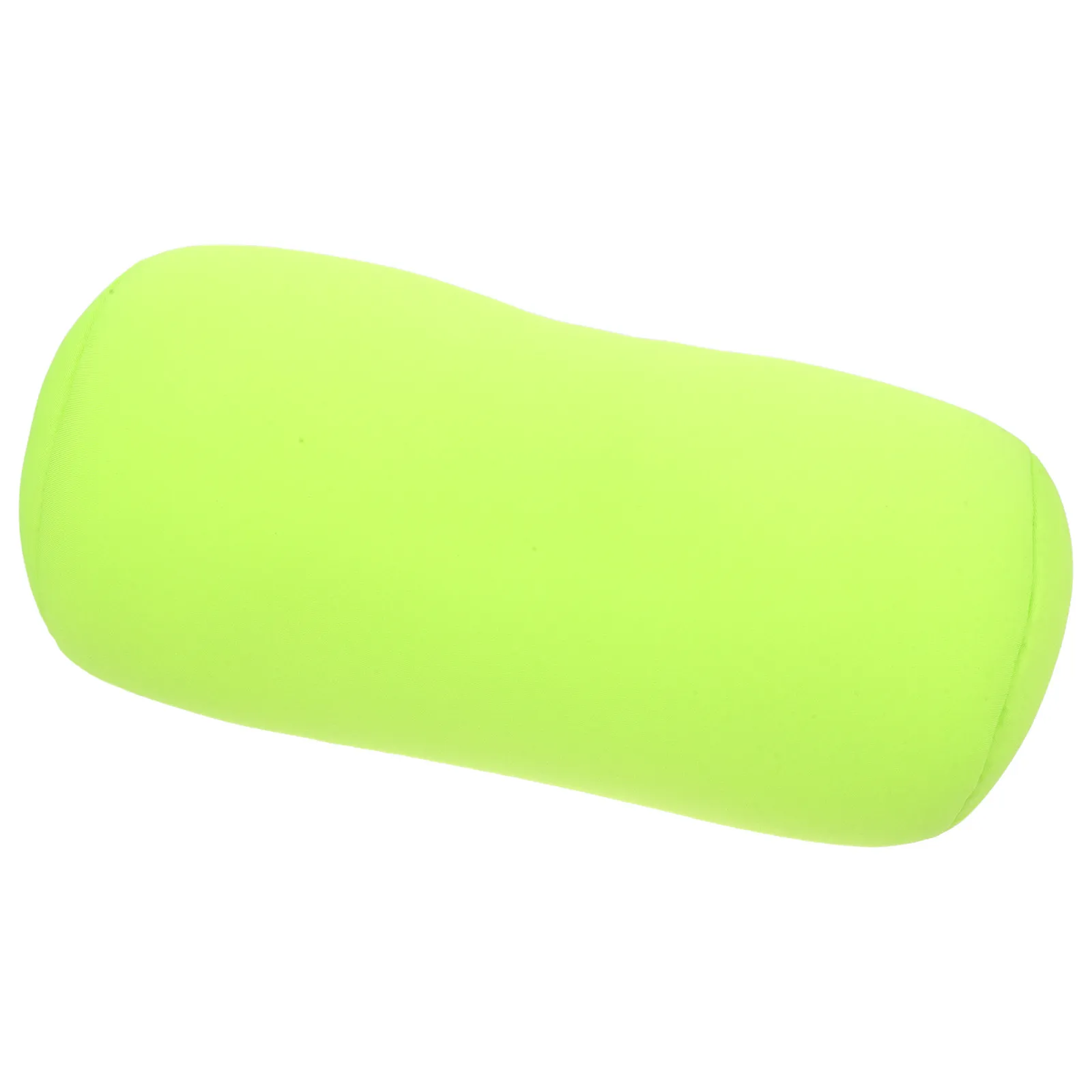 Microbead Bolster Tube Pillow Soft Green Ergonomic Neck Lumbar Support Cylinder Pillow for Sleeping Relaxing Cylindrical Cushion
