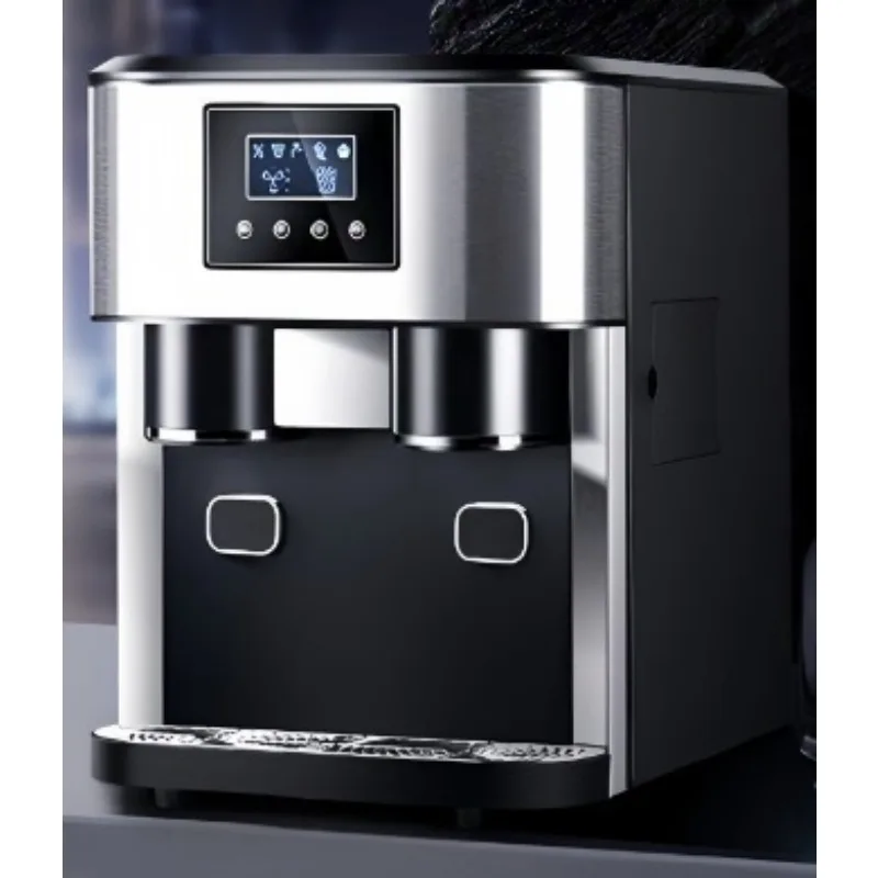 Touch Screen Portable Countertop Ice Maker With Cold Water Dispenser Crushed Ice