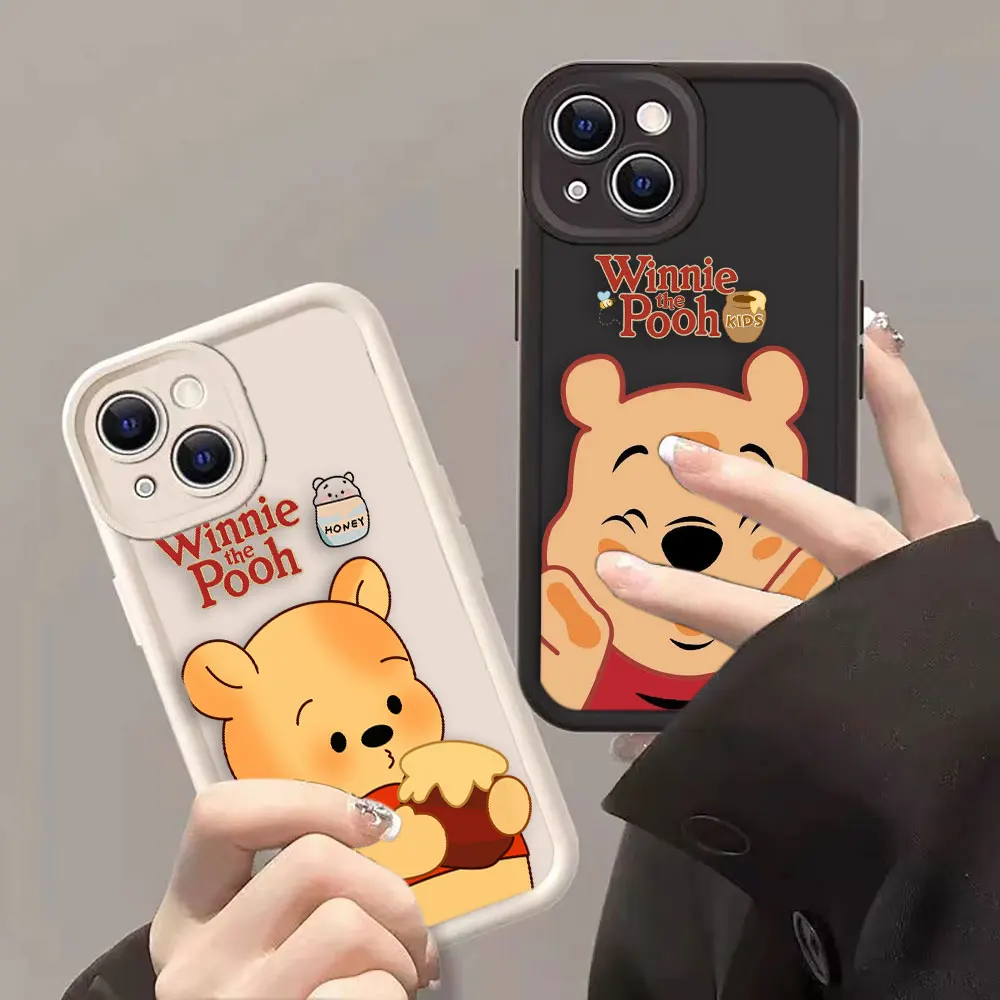 

Anime Winnie The Pooh Bear Phone Case For iPhone 15 14 13 12 11 16 XS Max X XR SE 7 8 6 6S Plus Soft Silicone Case Funda Shell