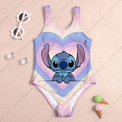 24 New Baby Swimsuit Girl 2024 Stitch Children Women Swimwear Beach Swimsuit Kids 4-14 Years Old Sell Like Hot Cakes Girls' Girl