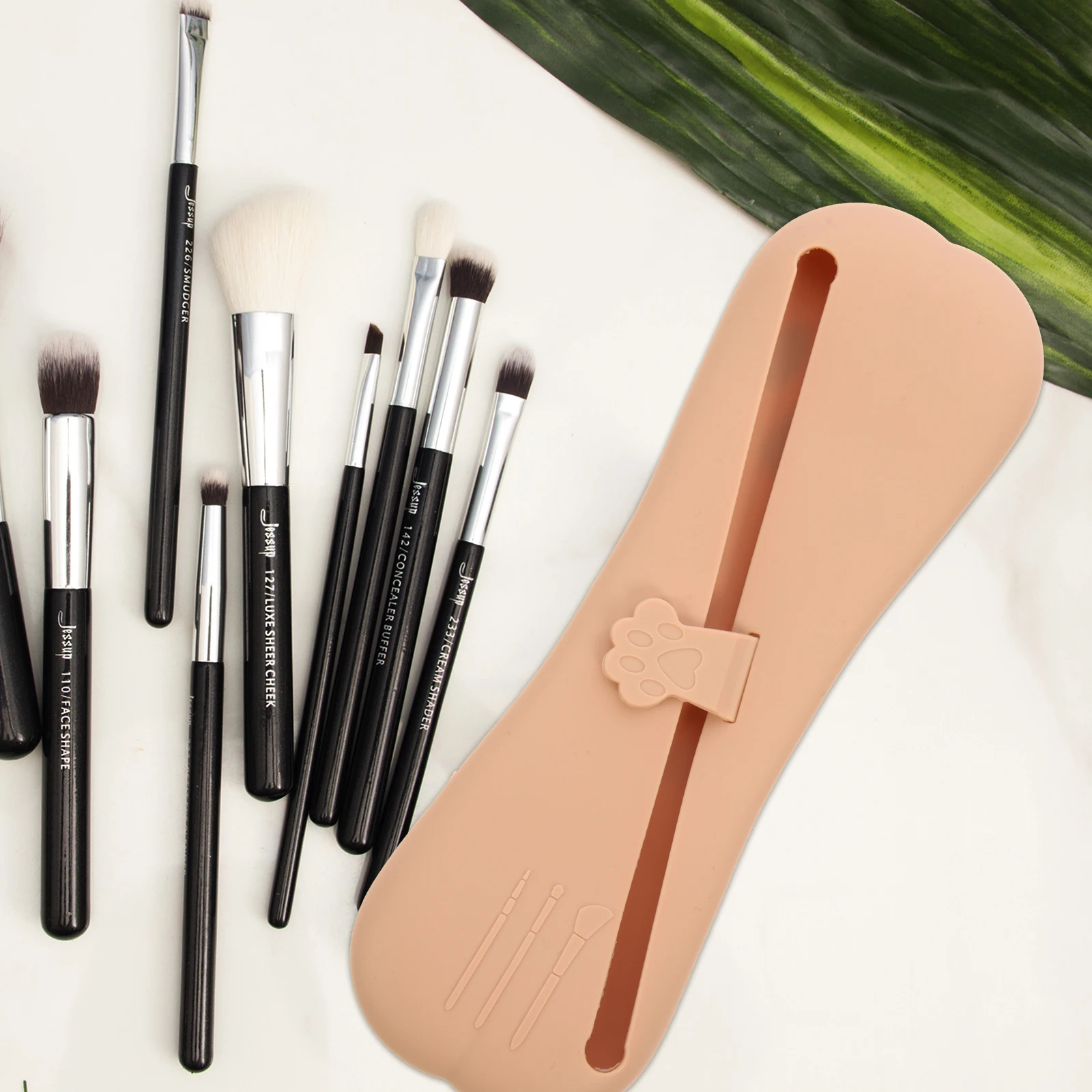

Portable Storage Bag Silicone Makeup Brush Case Travel Organizer Toiletry Bag Compact Durable Reliable Long Lasting Use