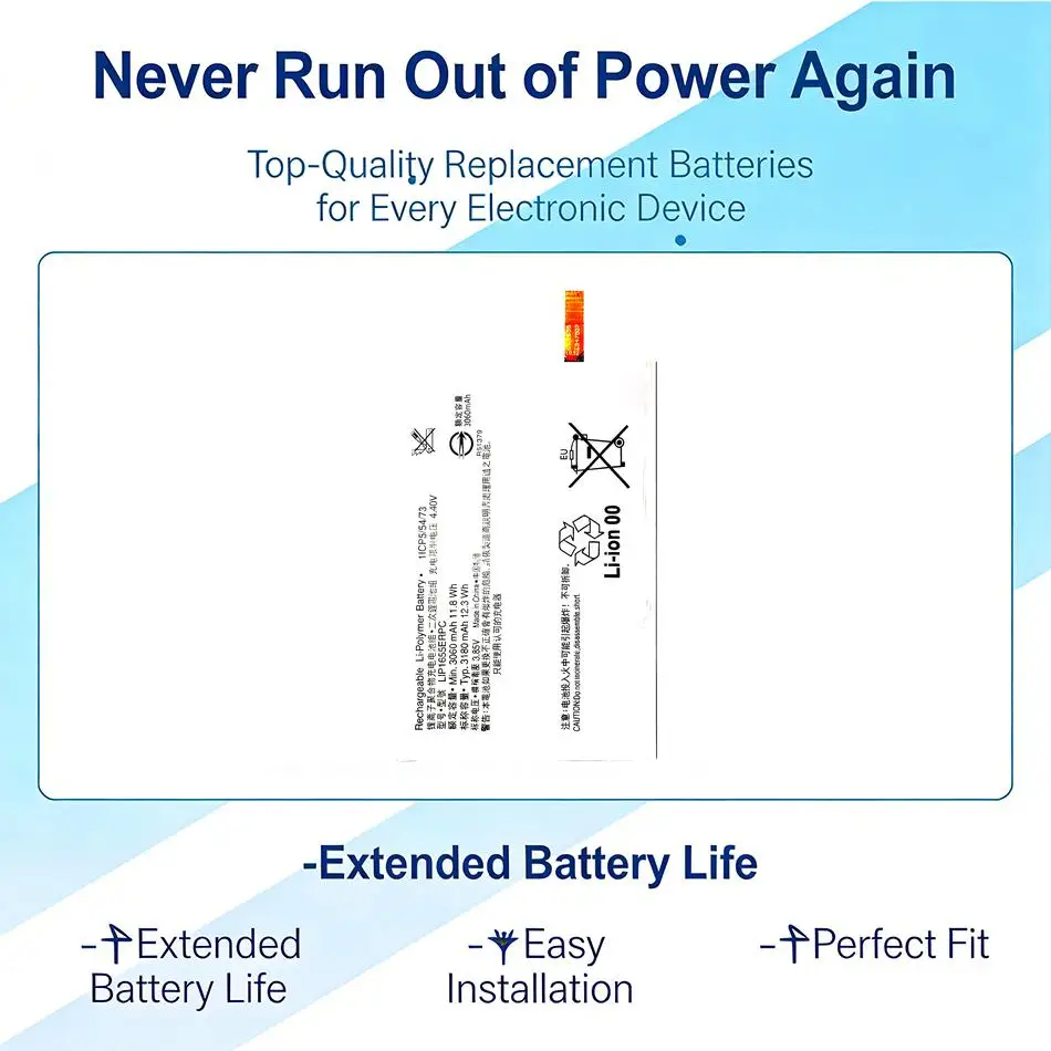 

Премиум-аккумулятор 3180 мАч LIP1655ERPC: надежный источник питания для мобильного телефона Sony Xperia XZ2 H8296
