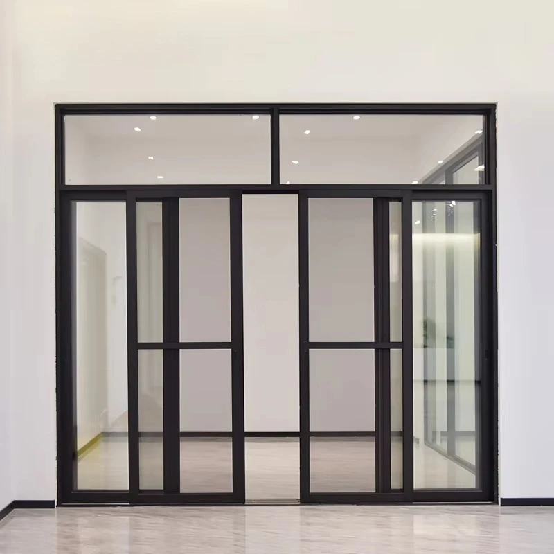 Heat Insulation Double Glass Doors Luxury Soundproof Aluminium Sliding Door and Window