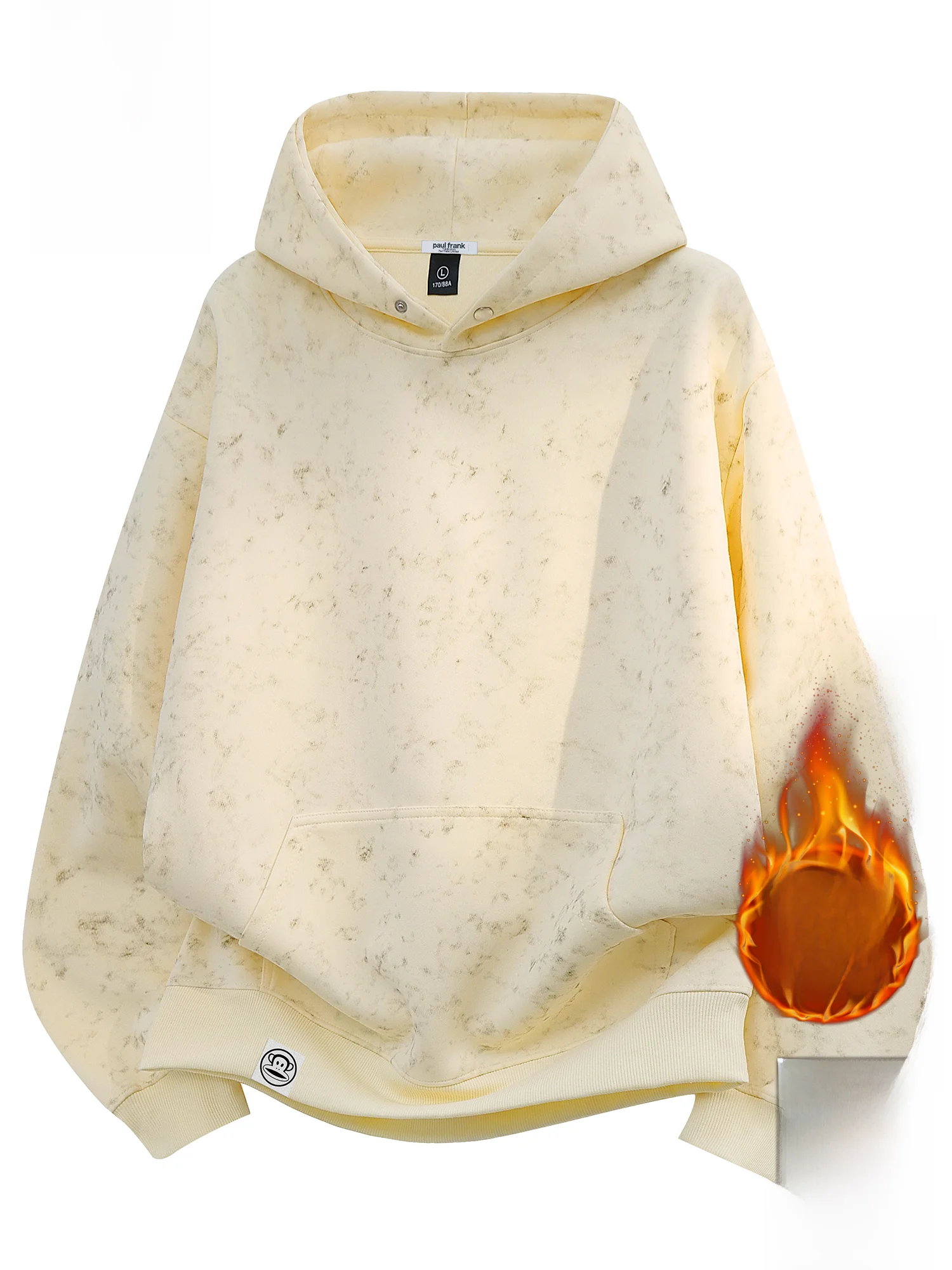 

PaulFrank Thiened Fce Hoodie Men's Casual Loose Sweatirt Winter Dyeing Comfortable Long Sve Youth Faion Polyester...