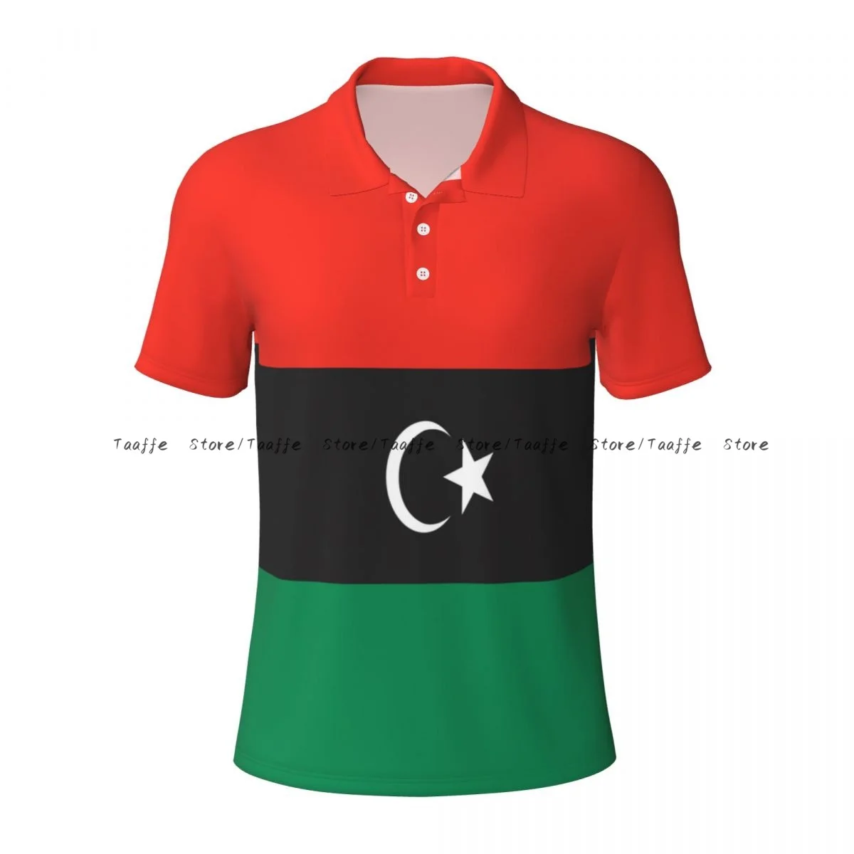 Men's Polo Shirt Libya Flag Male Clothing Summer Casual Short Sleeve Shirt Sweatshirt