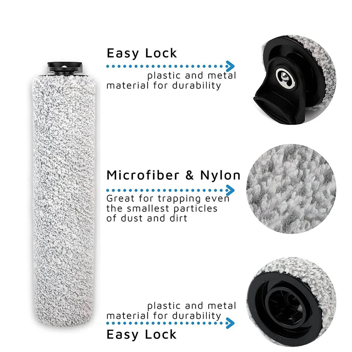 استبدال فرشاة الأسطوانة ومجموعة مرشح ، متوافقة ل Tineco الطابق واحد S3 و IFloor 3 ، فراغ الرطب والجاف اللاسلكي