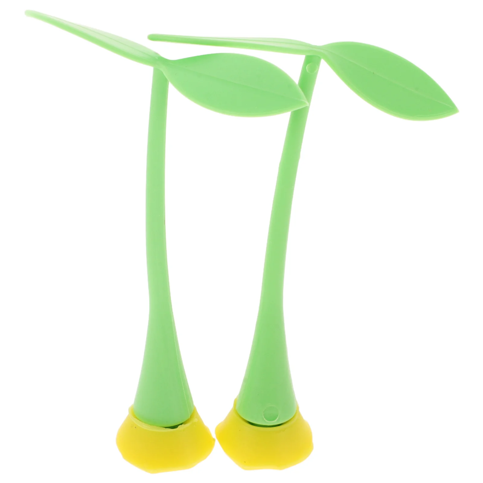 

2Pcs 3D Plant Sprout Car Roof Decoration Lifelike Rubber Sprout Ornament Swaying Exterior Accessory for Bike Truck Vehicle