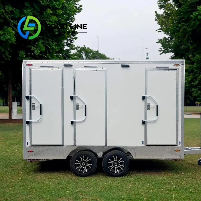 New Arrival Eco-Friendly Durable Sandwich Panel CE Certified Non-slip Flooring Easy Installation Mobile Toilet Portable Restroom