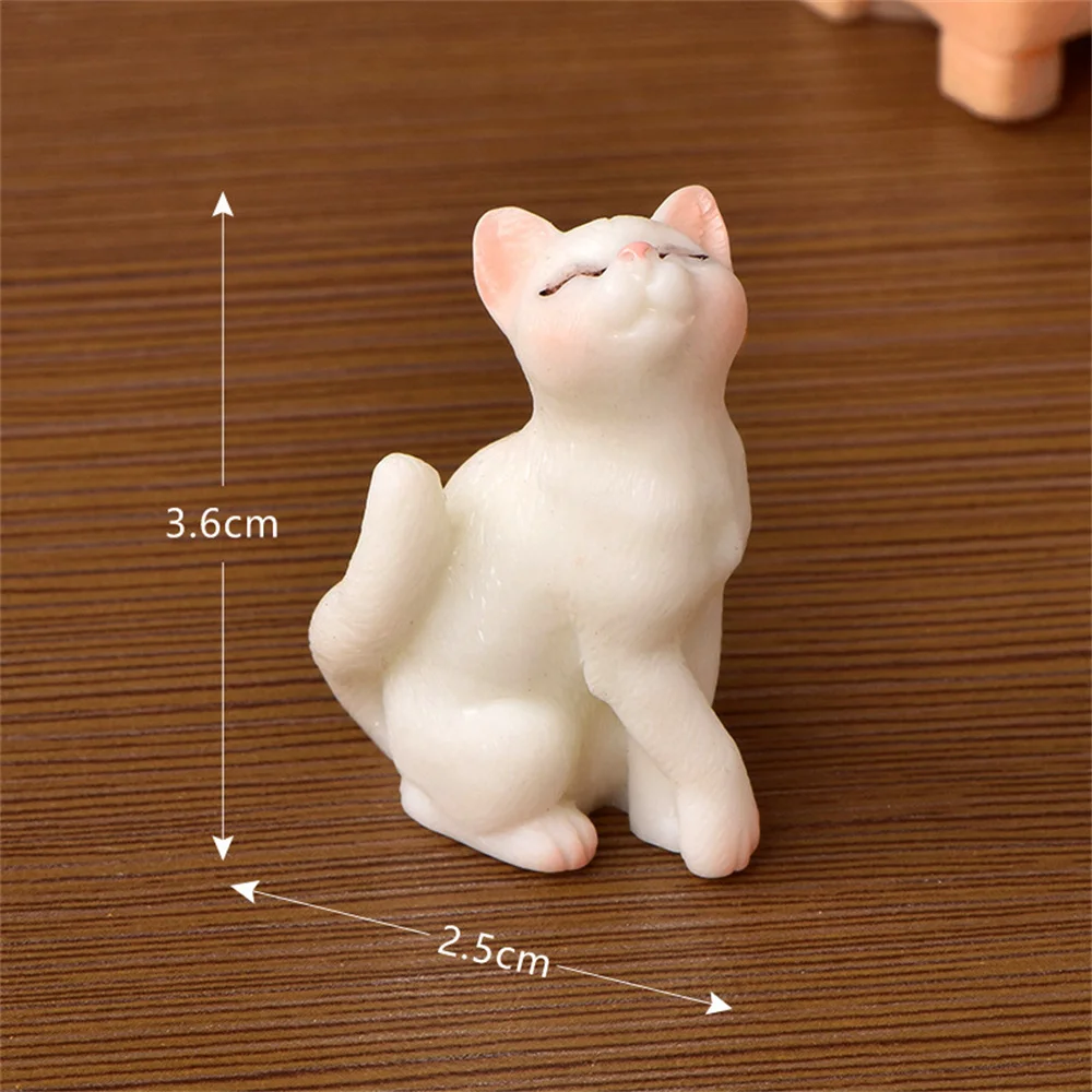 Kitten Statue Home Decoration Resistant To Falling Resin Small Simulation Statue Simulation Of Animal Decorations Simulation image 4