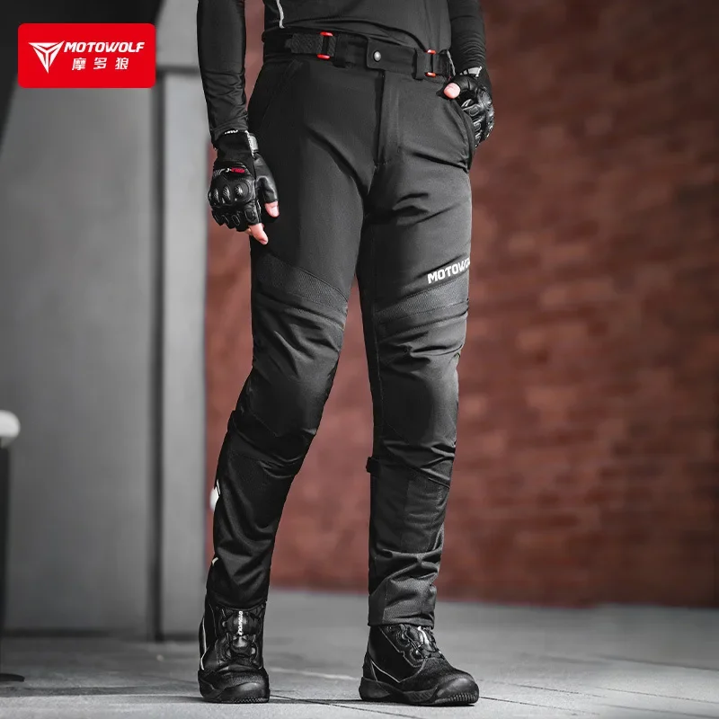 

Motowolf CE сертифицированные мотоциклетные брюки летние дышащие сетчатые брюки для верховой езды со светоотражающими полосками байкерские брюки для мужчин и женщин