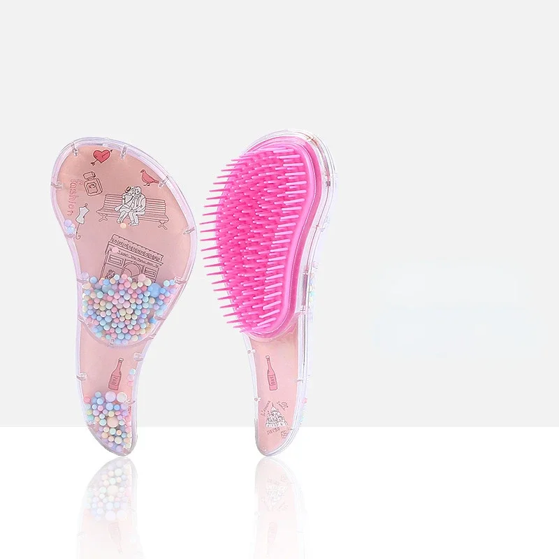 Star Magic Combs Antistatische Massage-Einhorn-Haarbürsten, Tangle Detangle Duschmassage-Haarbürste, speziell für Echthaar-Perücken – Detail 22