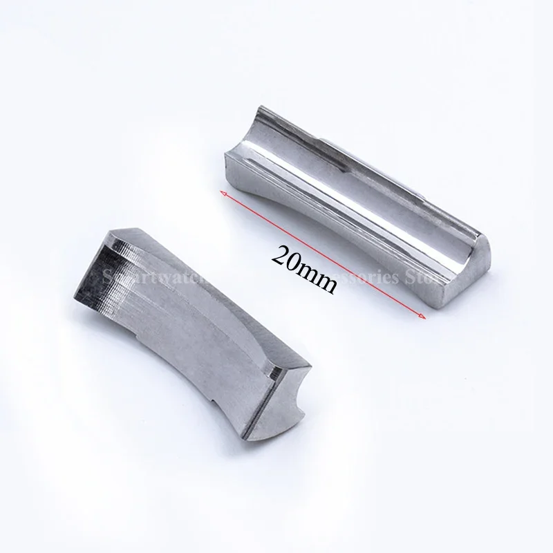 2 pezzi estremità curva collegamento solido 20mm per Rolex Submariner per Daytona per Water Ghost cinturino in gomma per orologio adattatori di collegamento senza soluzione di continuità