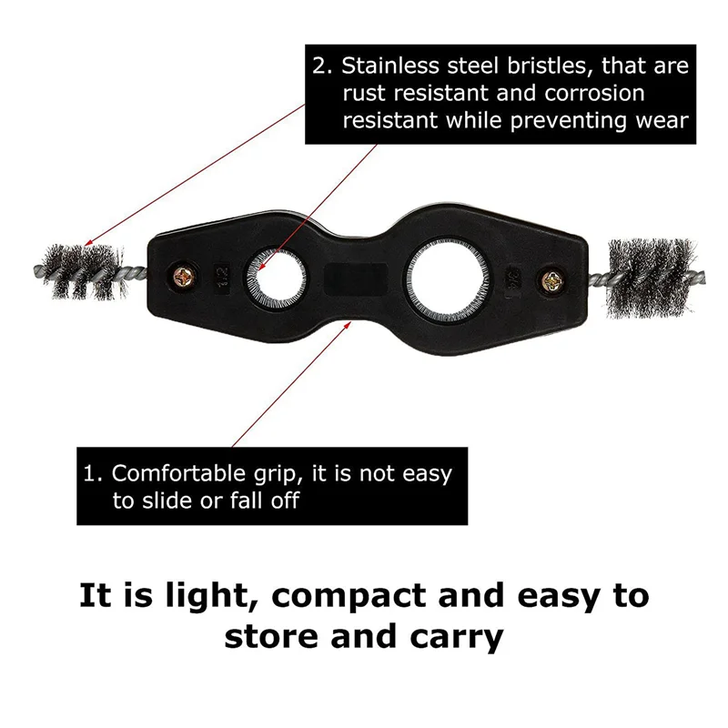AB46-8 pezzi Spazzole per tubi in rame, Strumento per la pulizia dei tubi Strumento per la pulizia dei tubi in rame Spazzole per raccordi Tubi in rame, per impianti idraulici